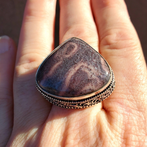 New Mookaite Jasper 925 Silver Ring. - Picture 14 of 16